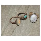 Group of Sterling Silver Rings