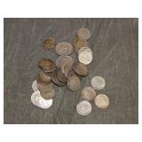 50 Roosevelt SILVER Dimes 1964 & Earlier