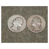 1936 D & 1936 S Washington Quarters (better dates)