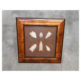 Frame of NICE Arrowheads Native American Points