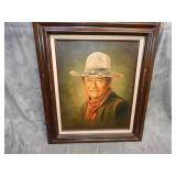 John Wayne Oil Painting SIGNED Brooks
