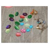 Sea Glass Cabochons from china & costume Jewelry
