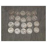 20 Washington SILVER Quarters 1964 & Earlier