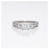 Platinum Women's 3-Stone 1.60ct Diamond Ring