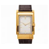 Dunhill Homme Rectangulaire D-Type 18kt Gold Watch