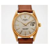 Men's Vintage Rolex Auto Date 1500 14KT Gold Watch
