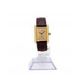 Cartier Tank Argent Tri Color Pinstripe Dial Watch