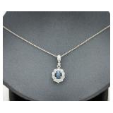 Platinum Cats Eye Chrysoberyl Diamond Halo Pendant