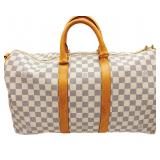 Louis Vuitton Keepall 45 Damier Azur W Lock & Keys