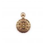 Elgin 14KT Tri-Color Gold Hunter Pocket Watch