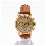 Vintage Movado 14KT Yellow Gold Chronograph Watch