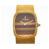 Corum 18kt Yellow Gold Tiger Eye Dial Watch