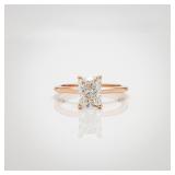 14k Gold 1.5 Carat Radiant Diamond Engagement Ring