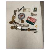 Miscellaneous pins, keychains, Department of