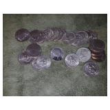 24 to Kennedy, half dollars.