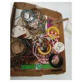 Box of costume jewelry