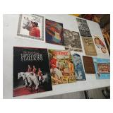 Lot of paper goods, antique books, lipizzaner