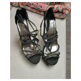 Women's high heel shoes with bling size 10M. L