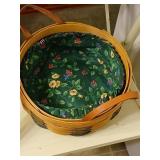 2001 longaberger basket, 10'  wide, 4' tall.