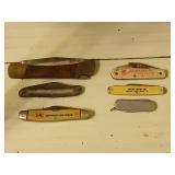 Six pocket knives