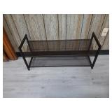 Shoe rack  36.6 by 13.5 tall