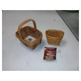 2 small Longaberger basket 1994 & 1996