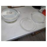Pyrex bowl with the lid  & fire king bowl