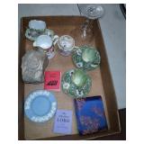 Box of China, glass and more.