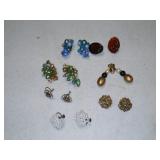 7 pair clip on earrings some germany