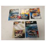 5 Hot Wheels cars mint in package 1999 and 2000
