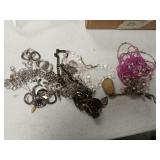Bag of costume, jewelry necklaces more.
