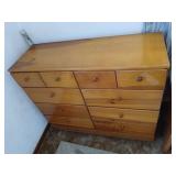 Pine dresser, chest 41.5 wide 35 inches tall.