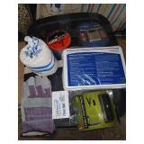 Survival kit, knife, gloves, toilet paper, first