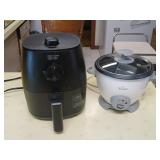 Small air fryer and arrival crockpot.