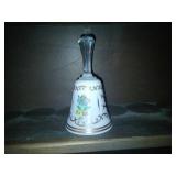 Very nice cut to clear case art glass bell
