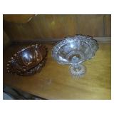 Two pieces of glassware very nice