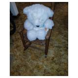 Rocking chair with Teddy bear Dakin.