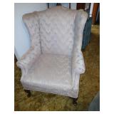 Wing back chair.