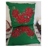 2 Very nice Christmas pillows.
