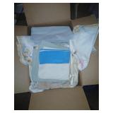 Box Of Linens pillowcases, curtains, more
