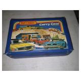 Vtg Matchbox, car carry case with cars