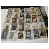 30 vintage RPPC postcards, many unused