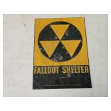 Fallout shelter Department of Defense Sign 10 x14