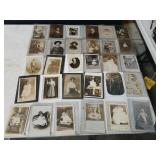 30 vintage RPPC postcards, many unused
