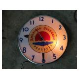 American standard advertising clock telechron 15'
