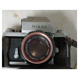 1964 Nikon camera, in the case with lens