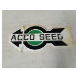 Acco hard plastic arrow seed Sign 14 inches.