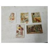 5 Victorian trade cards, Wheeler and Wilson