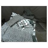 Black & Grey Duvet Cover, Srt Black Sheets, 2 Sham