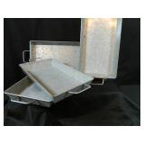 4 Tin Serving Trays